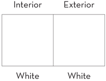 Product Window Colors - White Standard